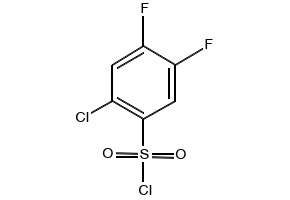 2-Chloro-4,5-difluorobenzenesulfonylchloride structure, CAS 67475-58-5