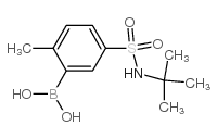 5-(N-tert-Butylsulfamoyl)-2-methylbenzeneboronicacid structure, CAS 874219-47-3