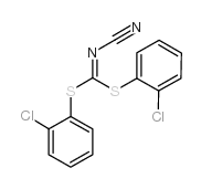 Bis(2-chlorophenyl)cyanocarbonimidodithioate structure, CAS 152382-52-0