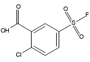 2-Chloro-5-(fluorosulfonyl)benzoicacid structure, CAS 21346-66-7