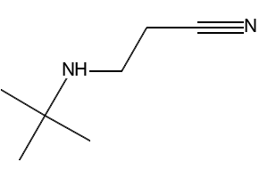 3-(tert-Butylamino)propionitrile structure, CAS 21539-53-7