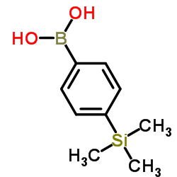 4-Trimethylsilylphenylboronicacid structure, CAS 17865-11-1
