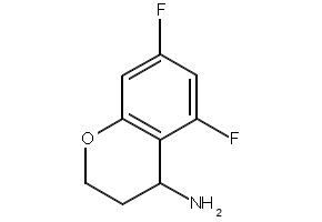 5,7-Difluorochroman-4-amine structure, CAS 886762-87-4