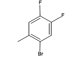 4,5-Difluoro-2-methylbromobenzene structure, CAS 875664-38-3