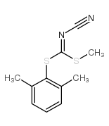 (2,6-Dimethylphenyl)methylcyanocarbonimidodithioate structure, CAS 152382-30-4
