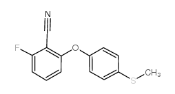 2-Fluoro-6-[4-(methylthio)phenoxy]benzonitrile structure, CAS 148901-52-4
