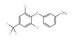 3,5-Dichloro-4-(3-methylphenoxy)benzotrifluoride structure, CAS 55407-24-4