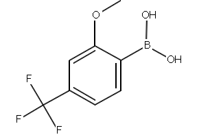 2-Methoxy-4-(trifluoromethyl)-phenylboronicacid structure, CAS 312936-89-3
