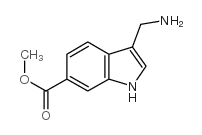 Methyl3-(aminomethyl)-1H-indole-6-carboxylate structure, CAS 887582-81-2