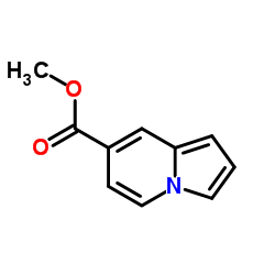 Methylindolizine-7-carboxylate structure, CAS 887602-89-3