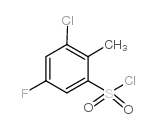 3-Chloro-5-fluoro-2-methylbenzenesulfonylchloride structure, CAS 306937-30-4