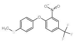 4-[4-(Methylthio)phenoxy]-3-nitrobenzotrifluoride structure, CAS 56191-23-2