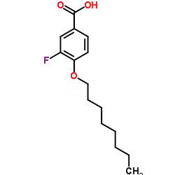 3-Fluoro-4-N-octyloxybenzoicacid structure, CAS 326-78-3