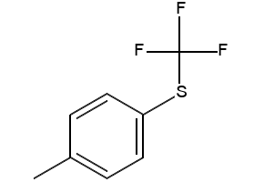 4-(Trifluoromethylthio)toluene structure, CAS 352-68-1