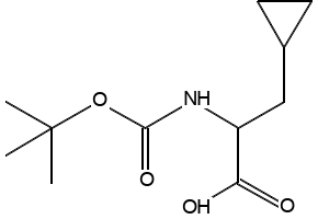 N-Boc-cyclopropylalanine structure, CAS 888323-62-4