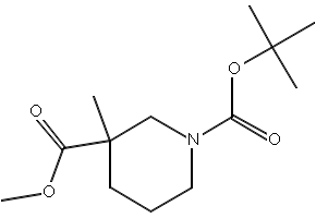 3-Methyl-1,3-piperidinedicarboxylicacid1-(1,1-dimethylethyl)3-methylester structure, CAS 888952-55-4