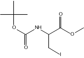 N-Boc-3-Iodoalaninemethylester structure, CAS 889670-02-4