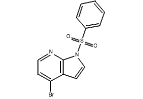 1-Benzenesulfonyl-4-bromo-7-azaindole structure, CAS 889939-25-7