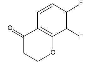 7,8-Difluorochroman-4-one structure, CAS 890840-90-1