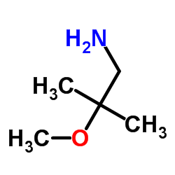 2-Methoxy-2-Methylpropylamine structure, CAS 89282-70-2
