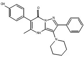 3-Thiophen-2-YL-6-(3,4,5-Trimethoxy-phenyl)-pyrazolo[1,5-a]pyrimidine structure, CAS 893613-09-7
