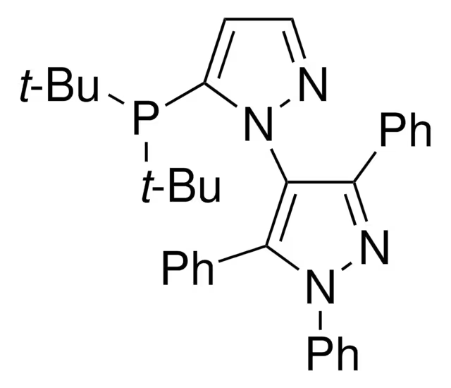 5-(Di-tert-butylphosphino)-1',3',5'-triphenyl-1'H-[1,4']bipyrazole structure, CAS 894086-00-1