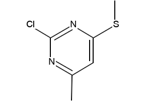 2-Chloro-4-methyl-6-methylsulfanylpyrimidine structure, CAS 89466-59-1