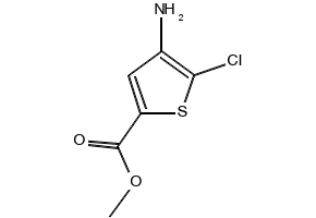 4-Amino-5-chlorothiophene-2-carboxylicacidmethylester structure, CAS 89499-44-5