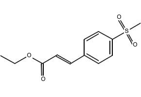(2E)-3-[4-(methylsulfonyl)phenyl]propenoicacid structure, CAS 89694-24-6