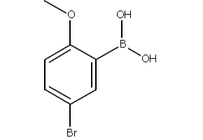 5-Bromo-2-methoxyphenylboronicacid structure, CAS 89694-45-1