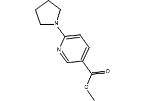 Ethyl6-(pyrrolidin-1-yl)nicotinate structure, CAS 897399-74-5