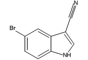 5-Bromo-3-cyanoindole structure, CAS 90271-86-6