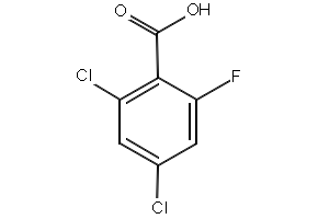 2,4-Dichloro-6-fluorobenzoicacid structure, CAS 904285-09-2