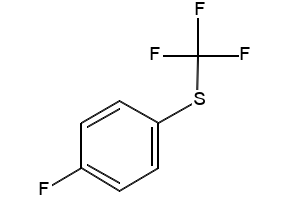1-Fluoro-4-(trifluoromethylthio)benzene structure, CAS 940-76-1