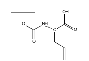Boc-alpha-Allyl-L-gly structure, CAS 90600-20-7