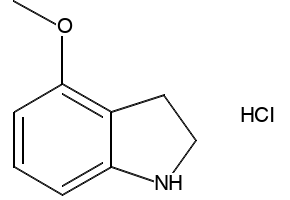 4-Methoxy-2,3-dihydro-1H-indolehydrochloride structure, CAS 90609-70-4