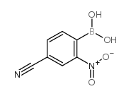 (4-Cyano-2-nitrophenyl)boronicacid structure, CAS 850568-46-6