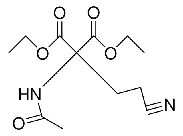 Diethylbis(2-cyanoethyl)malonate structure, CAS 1444-05-9