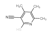 2-Mercapto-4,5,6-trimethylnicotinonitrile structure, CAS 128917-84-0