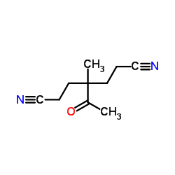3-Acetyl-1,5-dicyano-3-methylpentane structure, CAS 1681-17-0
