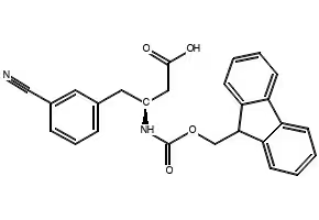 Fmoc-(S)-3-Amino-4-(3-cyanophenyl)butanoicacid structure, CAS 270065-87-7