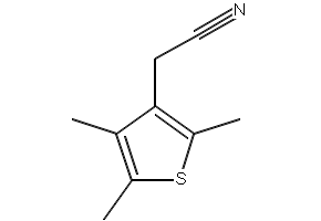 3-(Cyanomethyl)-2,4,5-trimethylthiophene structure, CAS 112440-49-0