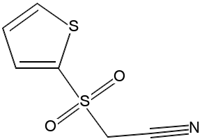 Thiophene-2-sulfonylacetonitrile structure, CAS 175137-62-9
