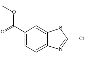 Methyl2-chlorobenzo[d]thiazole-6-carboxylate structure, CAS 90792-69-1