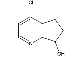 2-Chloro-6,7-dihydro-5H-cyclopenta[b]pyridin-7-ol structure, CAS 911405-91-9
