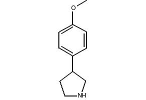 3-(4-Methoxyphenyl)pyrrolidine structure, CAS 91246-26-3