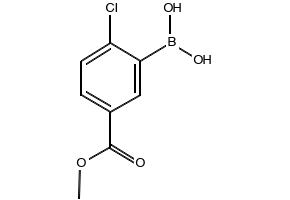 2-Chloro-5-(methoxycarbonyl)phenylboronicacid structure, CAS 913835-92-4
