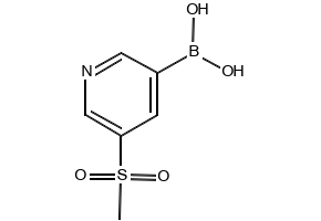 5-(Methylsulphonyl)pyridine-3-boronicacid structure, CAS 913836-01-8