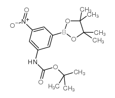 (3-Boc-amino-5-nitrophenyl)boronicacidpinacolester structure, CAS 374595-05-8