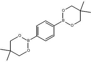 1,4-Benzenediboronicacidbis(neophtylglycol)ester structure, CAS 5565-36-6